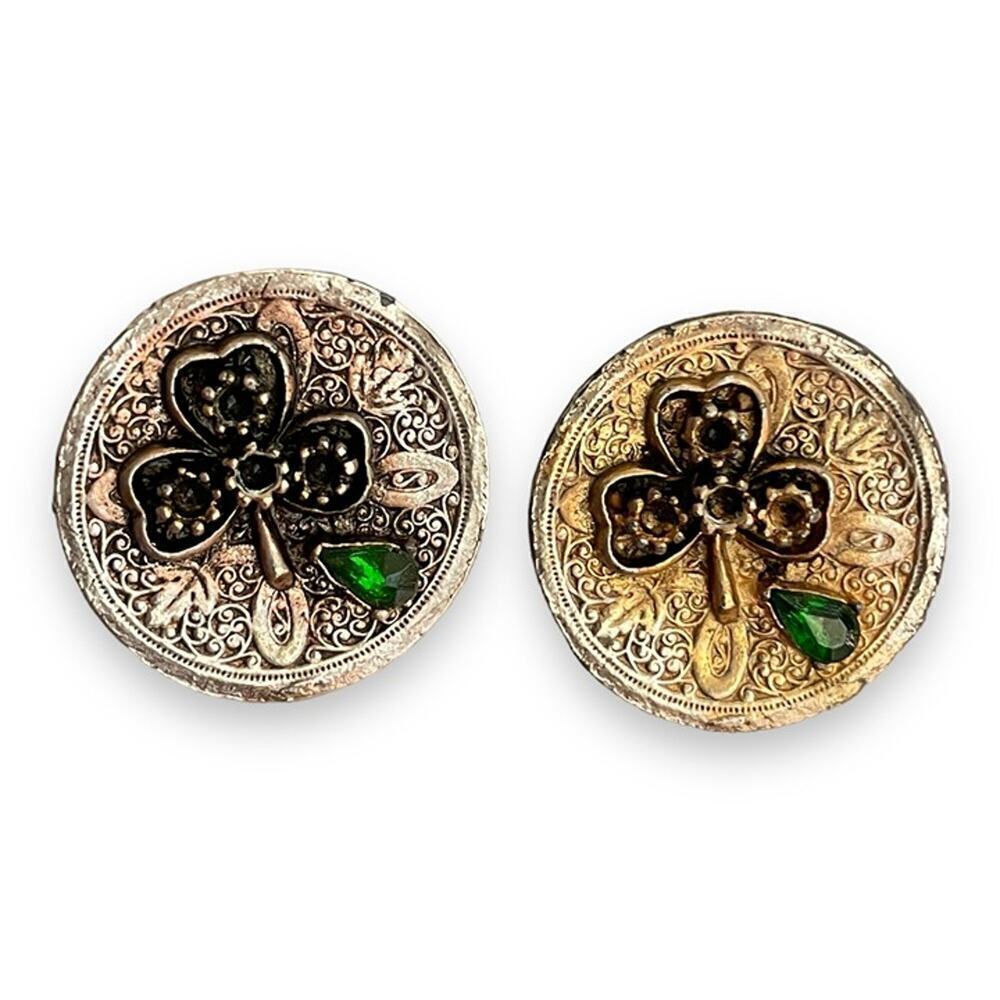 Vintage clover earrings AS IS